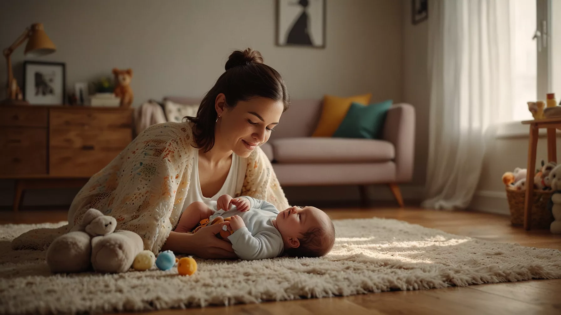 Szyja noworodka: proste ćwiczenia i zabawy