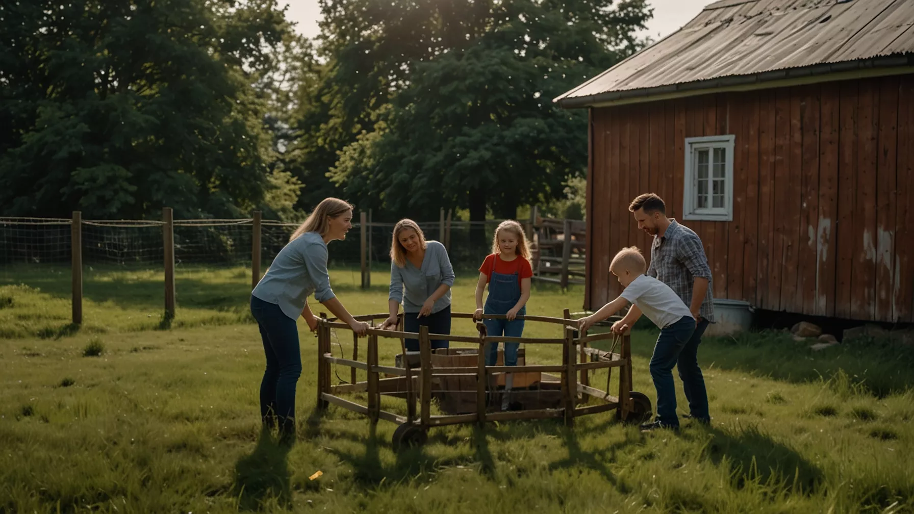 Bezpieczne podwórko wiejskie? Spokojna mama, radosne dziecko!